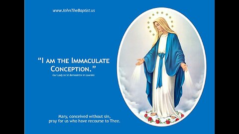On the Immaculate Conception, Papal Infallibility, and Operation-of-Error Curse ~ Catholic Lecture.
