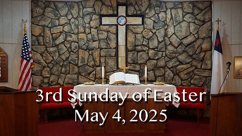 It Is the Lord! - John 21:1-14 - 3rd Sunday of Easter, May 4, 2025