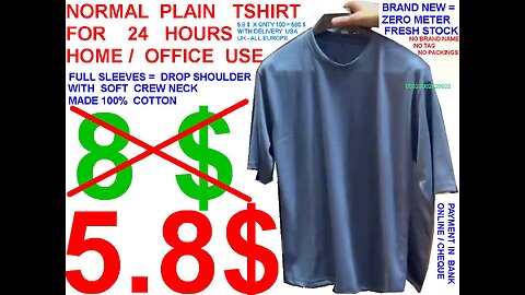 5.1 $ plain tshirts Men's Beefy-t Heavyweight Cotton Tee with including delivery USA UK ALL EUROPE