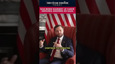 Was Biden warned? JD Vance demands answers on Gaza.