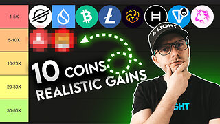 Ranking 10 Altcoins: Realistic Gains by the End of This Bull Run