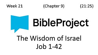 2025-06-04 Bible in a Year - Week 21 - Job