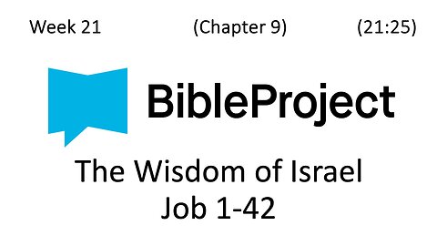 2025-06-04 Bible in a Year - Week 21 - Job