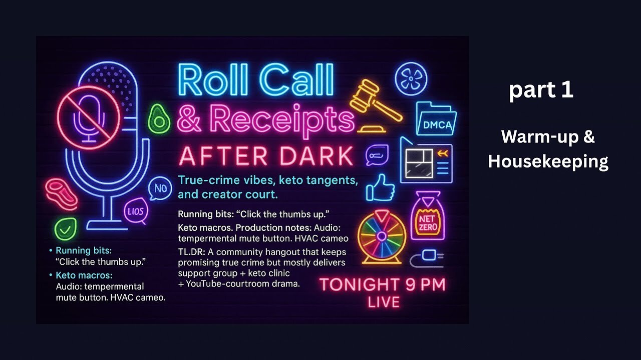 Roll Call part 1 Clip 1 — “Warm-up & Housekeeping”