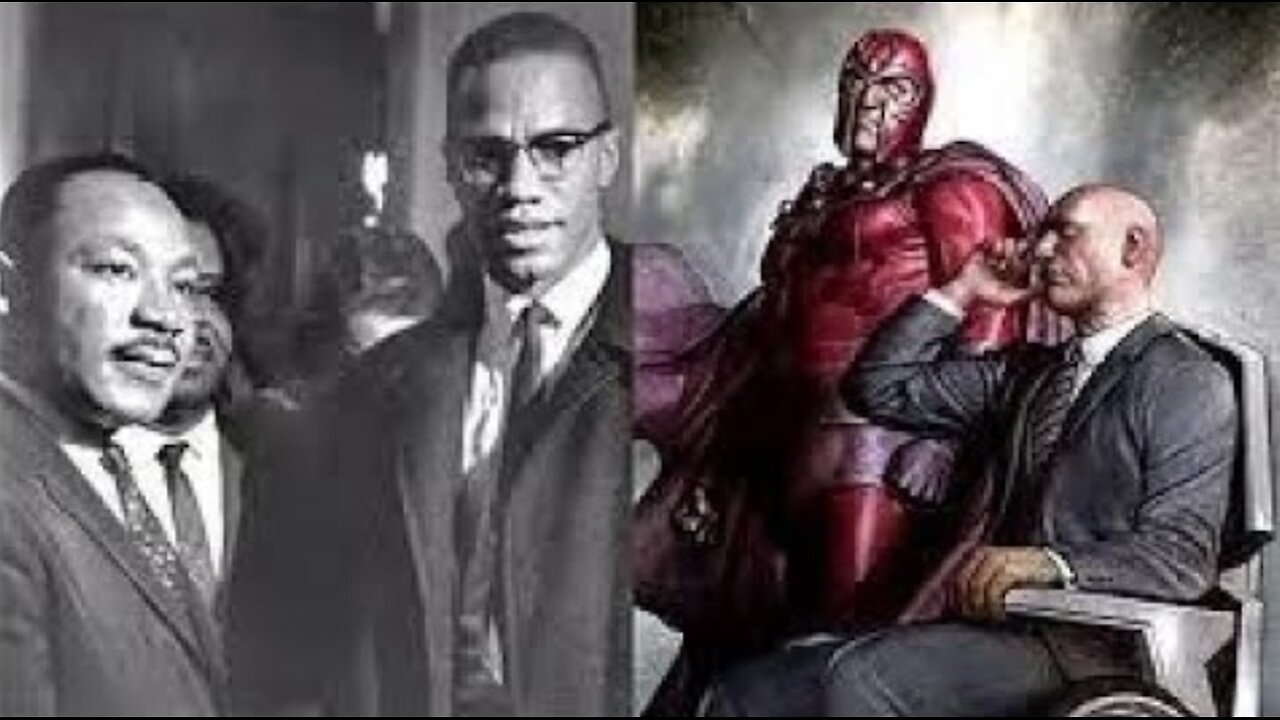 IT ALL GOES BACK TO THIS: PROFESSOR X (MLK) N MAGNETO (MALCOLM X) #freetheland #3kingswalking