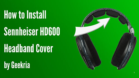 How to lnstall Sennheiser HD600 Headphones Headband Cover | Geekria
