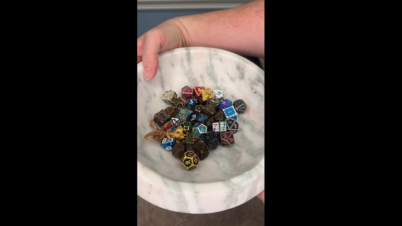 1/2 solid metal scoop for Adam B!!! #16716 #onelinkatatimeshop #scoops #dice #dnd