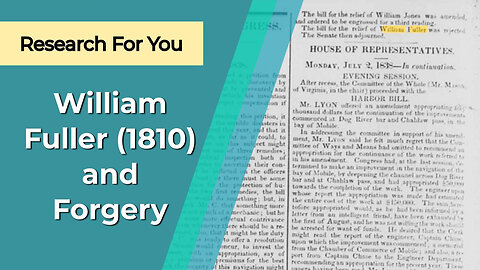 William Fuller (1810), more Post Office evidence, and forgery?