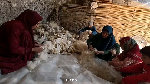 Traditional nomadic handicrafts: creating beautiful embroidered pillows from sheep's wool