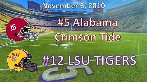 11/6/10 - #5 Alabama vs #12 LSU