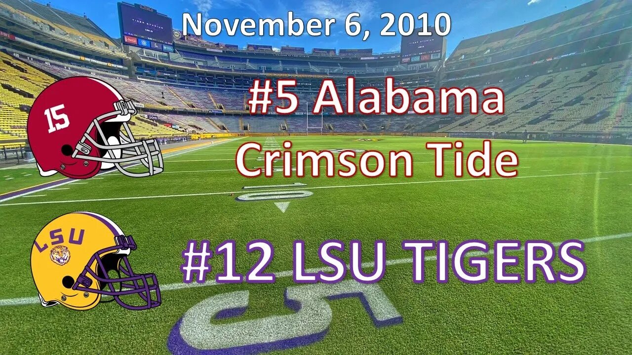 11/6/10 - #5 Alabama vs #12 LSU