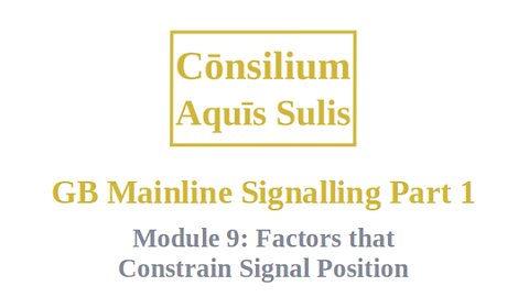 GB Mainline Signalling Part 1 Module 9 (English)