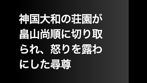 神国大和の荘園が畠山尚順に切り取られ、怒りを露わにした尋尊