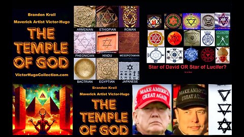 Brandon Kroll Victor Hugo Trump Musk Star Of David Star Of Remphan Star Of Lucifer Kabbalah Tarot