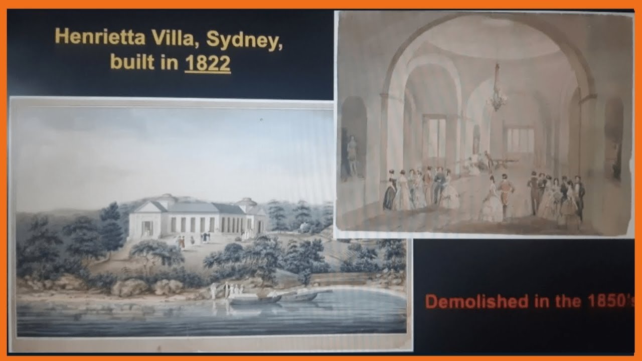 Il libro descrive l'Australia con castelli, dimore e tenute curate nel 1819