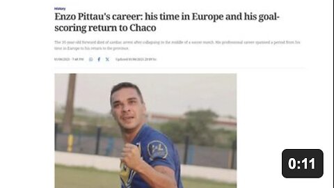 35 year old Enzo Pitttau died of cardiac arrest in the middle of a match - 1st June 2025