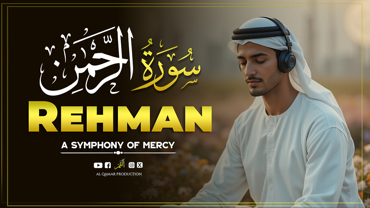 Surah Ar-Rahman 🌸 | A Symphony of Mercy & Majesty | Al Qamar Production