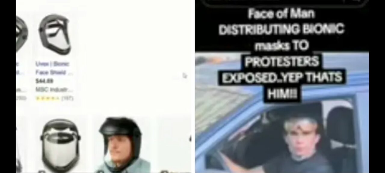 FREE BIONIC MASKS HANDED OUT TO OBSCURE PROTESTORS IDENTITIES