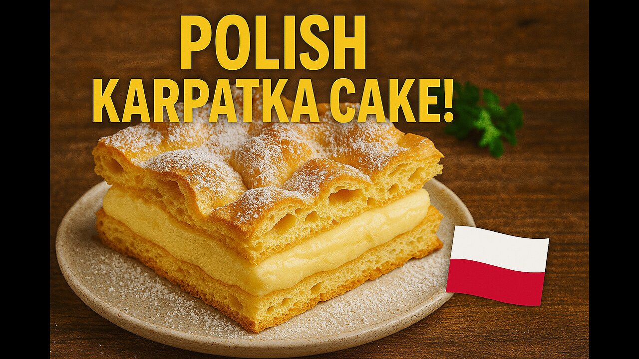 How To Make An Authentic Polish Karpatka Cake 🍰 | Delectable Polish Dessert