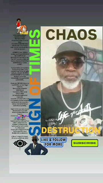 ▪︎CHAOS AND DESTRUCTION [SIGN OF TIMES]