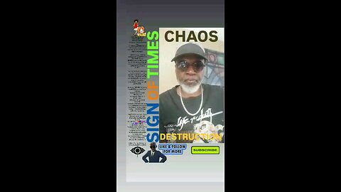 ▪︎CHAOS AND DESTRUCTION [SIGN OF TIMES]