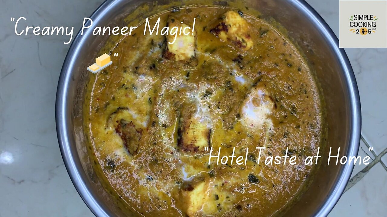 Paneer Butter Masala | Creamy Restaurant-Style Recipe at Home