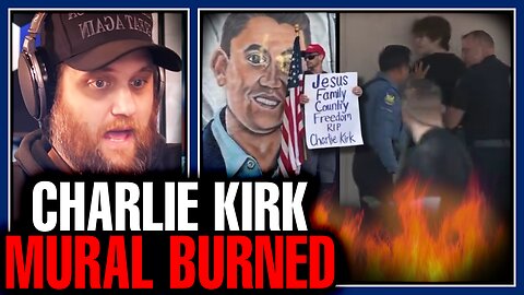 Charlie Kirk Mural BURNED By Unhinged Liberals! Family's Home Nearly Caught Fire With 5 Kids Inside!