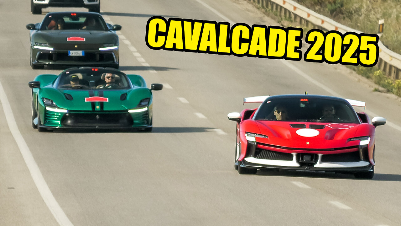 CRAZY Ferrari Drivers ! BEST OF Cavalcade 2025 - CLOSE Calls, Powerslides & Overtakes