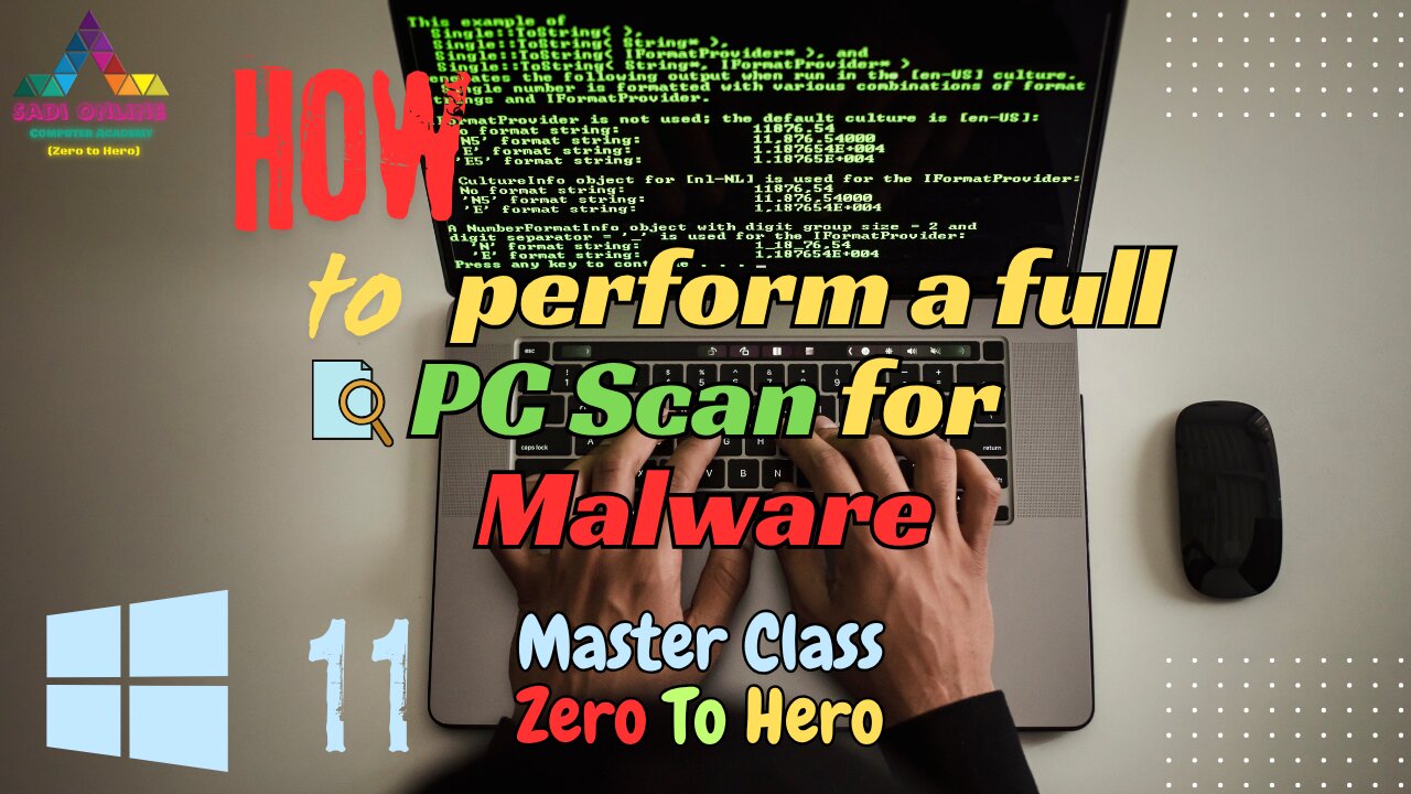 how to perform a full pc scan for malware