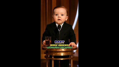 Baby Ricky Gervais ROASTS Leo DiCaprio
