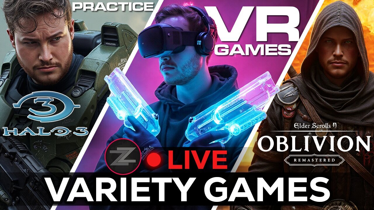 🔴LIVE IN 1440p! - HALO 3, VR Games, INDUSTRIA, Oblivion Remastered, and more! - Come Hang Out!