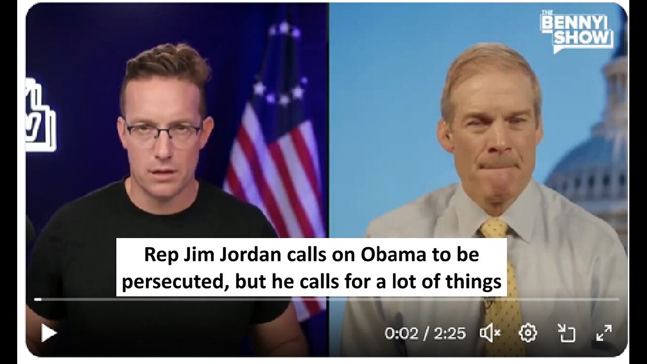Rep Jim Jordan calls for Obama to be prosecuted for Russia Gate hoax