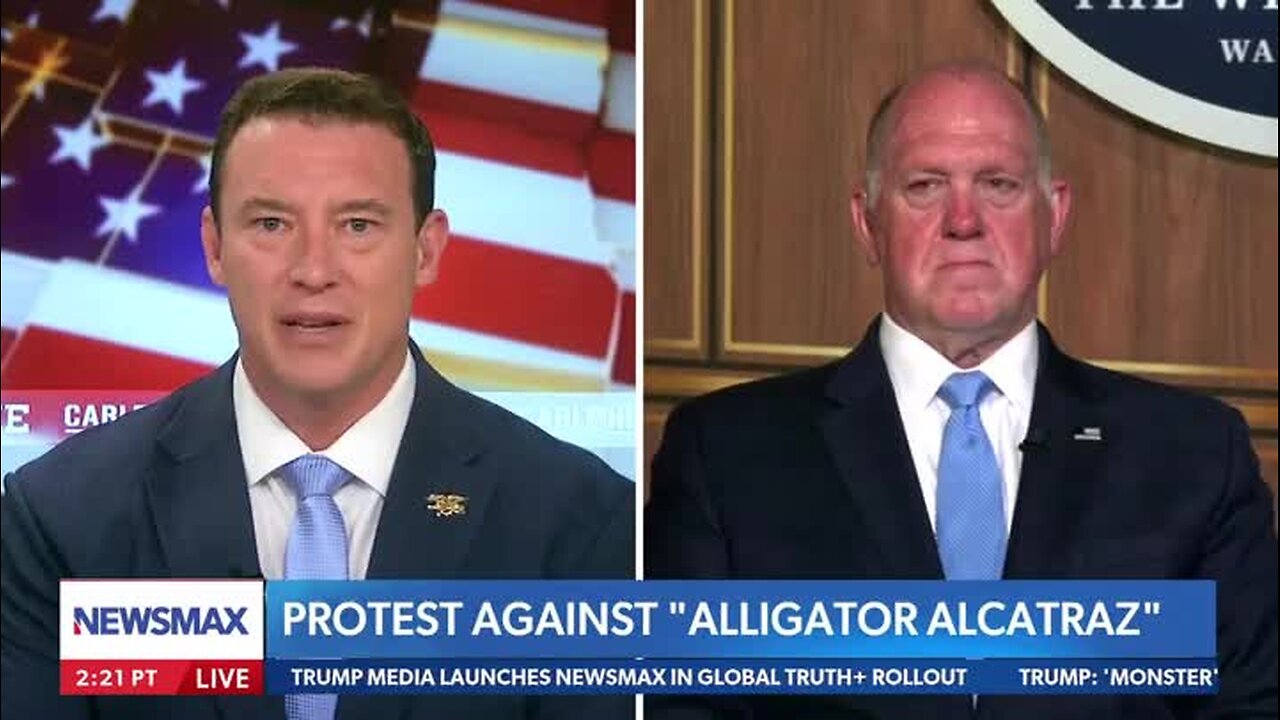 Homan on Alligator Alcatraz: ‘This Facility Is Going to Give Exactly What the Left’s Been Screaming About, Due Process, Due Process, Due Process’