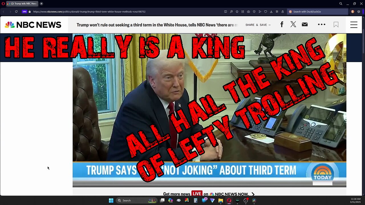 HE IS A KING - OF TDS TROLLING