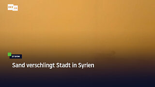 Sand verschlingt Stadt in Syrien