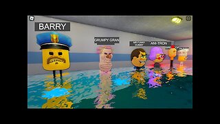 Escaping from a BARRY'S COP HEAD PRISON RUN! And BECAME a BARRY COP