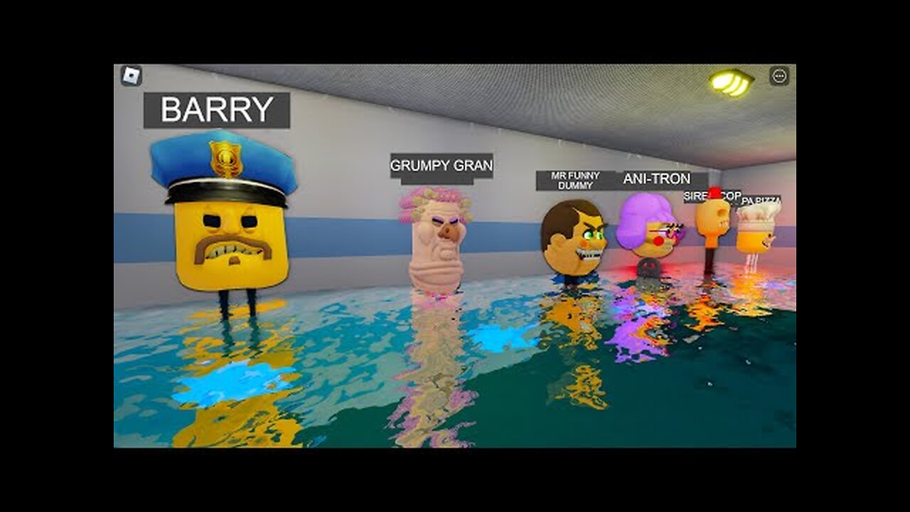 Escaping from a BARRY'S COP HEAD PRISON RUN! And BECAME a BARRY COP