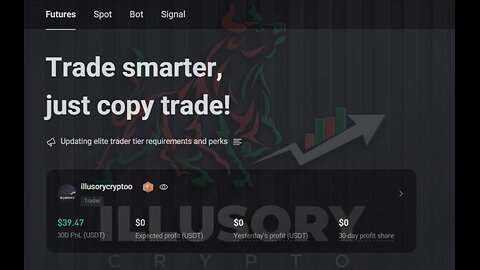 CRYPTO COPY TRADES ON BITGET EXCHANGE.