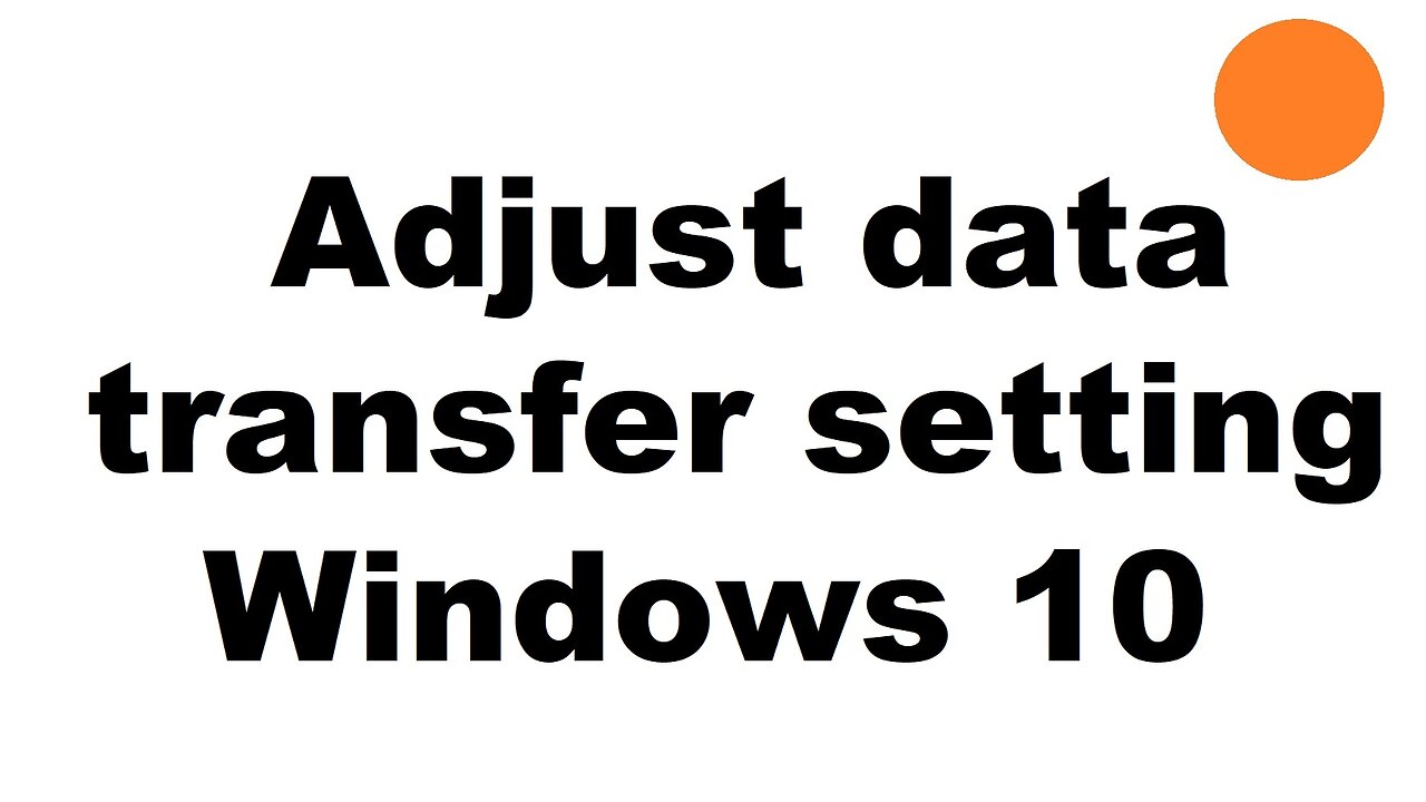 Windows 10 setting to adjust - limit data bandwidth transfer "delivery optimization"