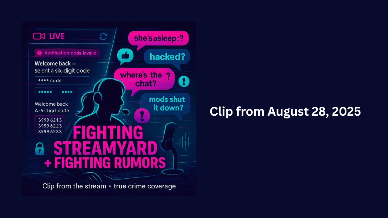 Fighting StreamYard + Fighting Rumors