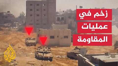 كتائب القسام تقصف حشودا للجيش الإسرائيلي في شارع 5 بمنطقة السطر شمال مدينة خان يونس