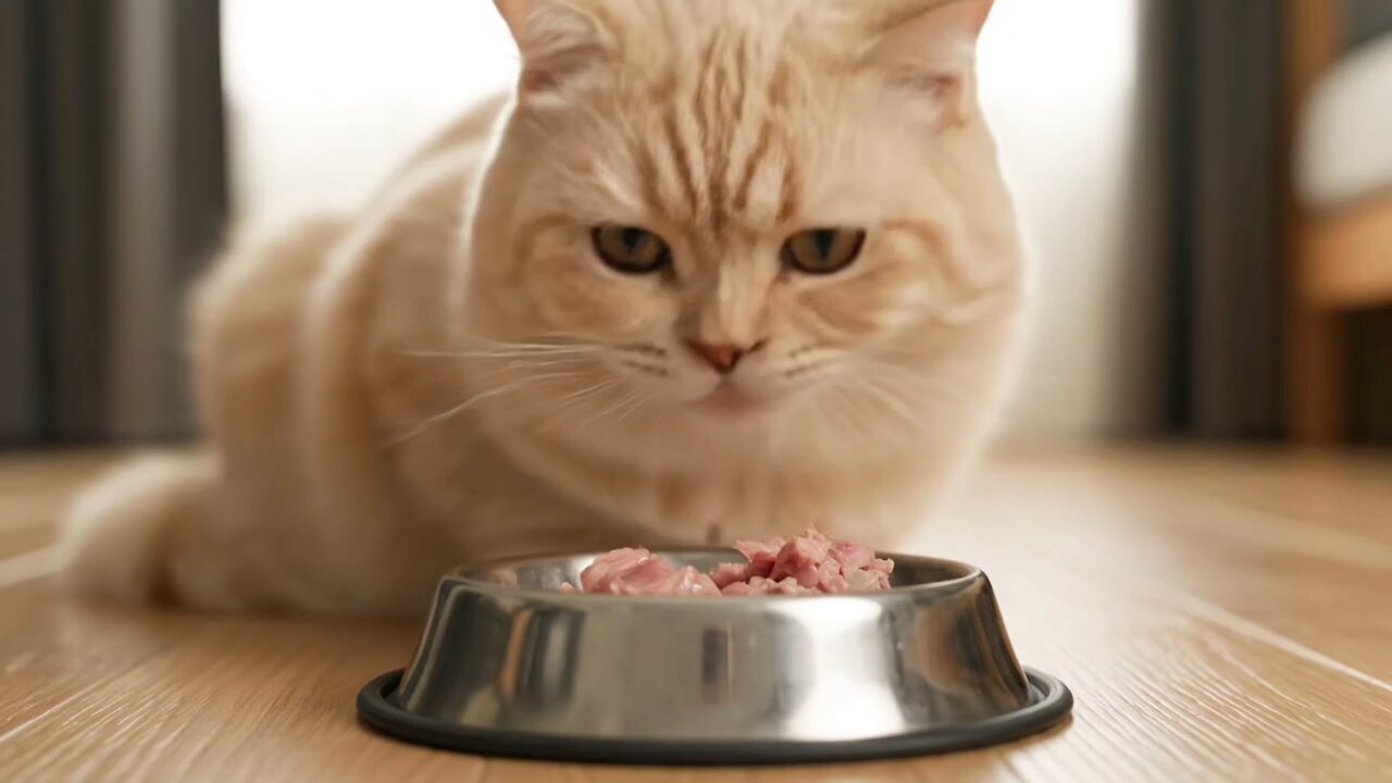 cat eating ASMR relaxing sounds