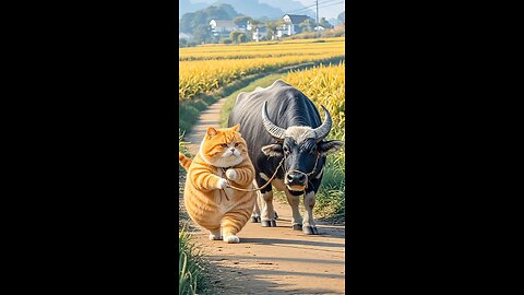 cat kill cow