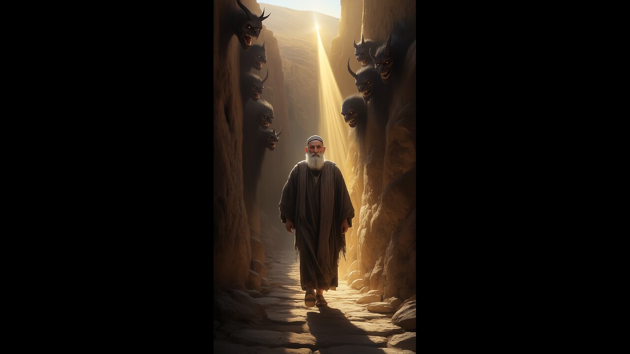 Psalms 5: 8-9 Visualized with AI