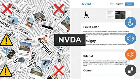 NonVisual Desktop Access (NVDA) Reader