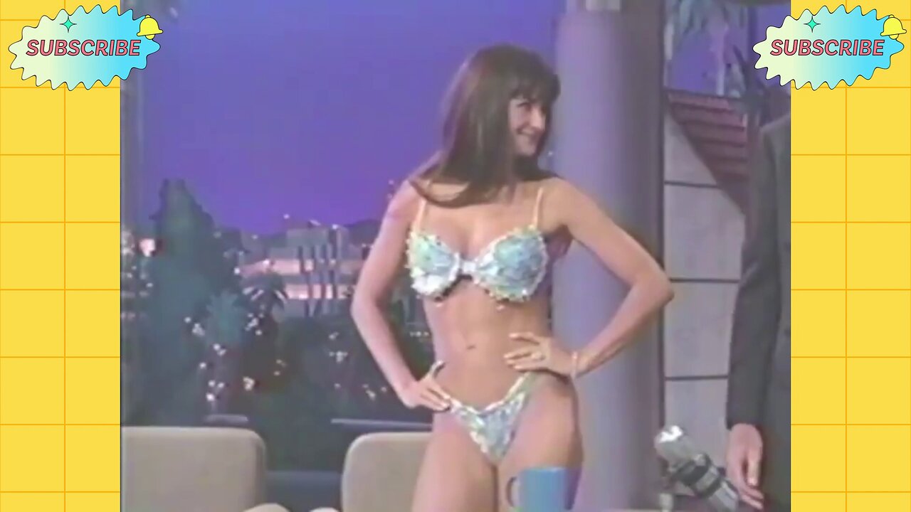 Demi Moore does a striptease to promote her movie striptease on letterman, 1995
