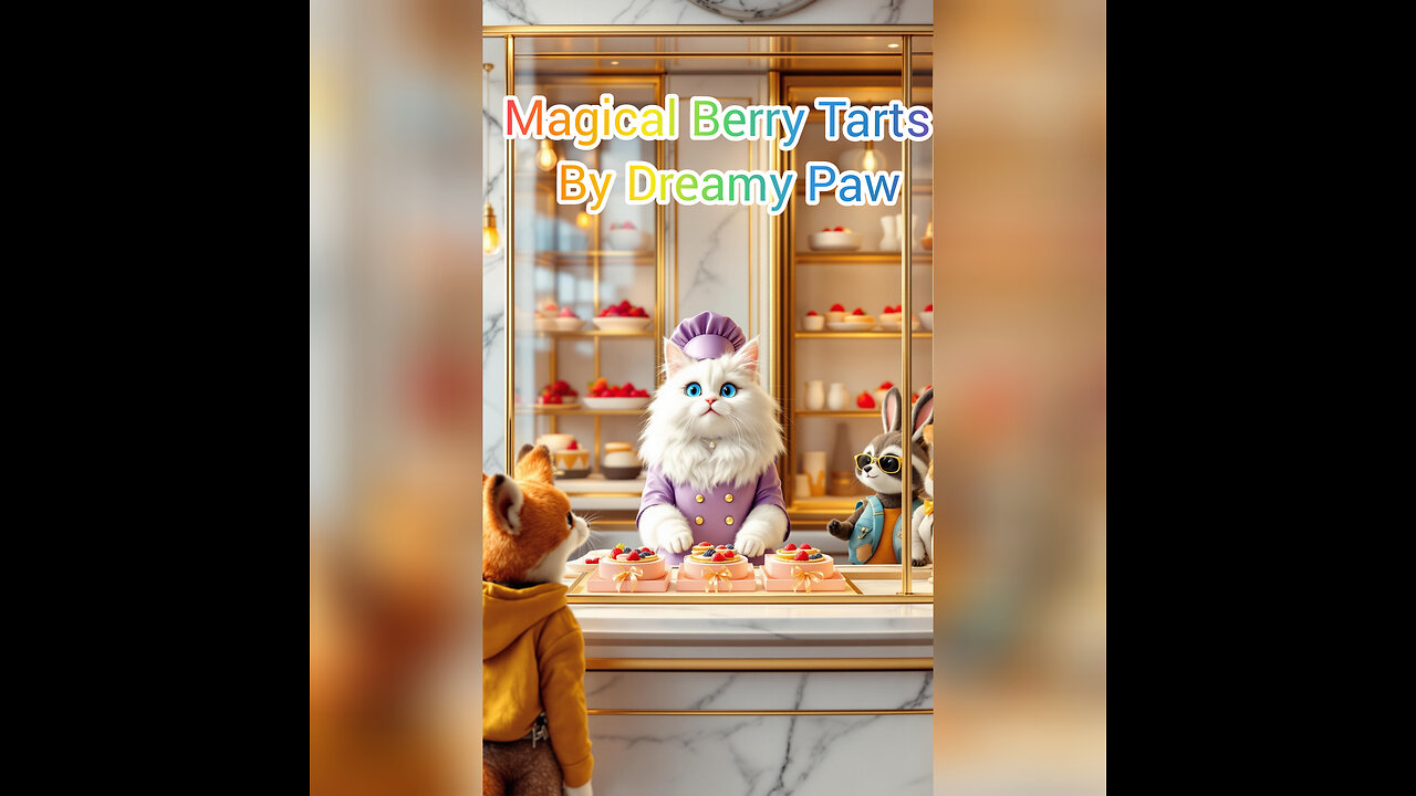 "Luxury Cat Chef Bakes Magical Berry Tarts – Watch the Charm Unfold!"