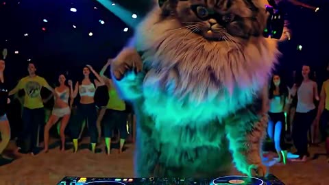DJ Cat on the Mix 🎧🐱 | Funny AI Short Video