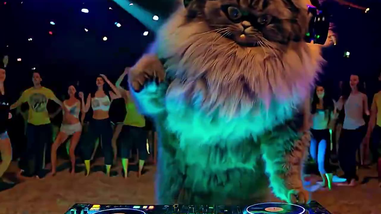 DJ Cat on the Mix 🎧🐱 | Funny AI Short Video