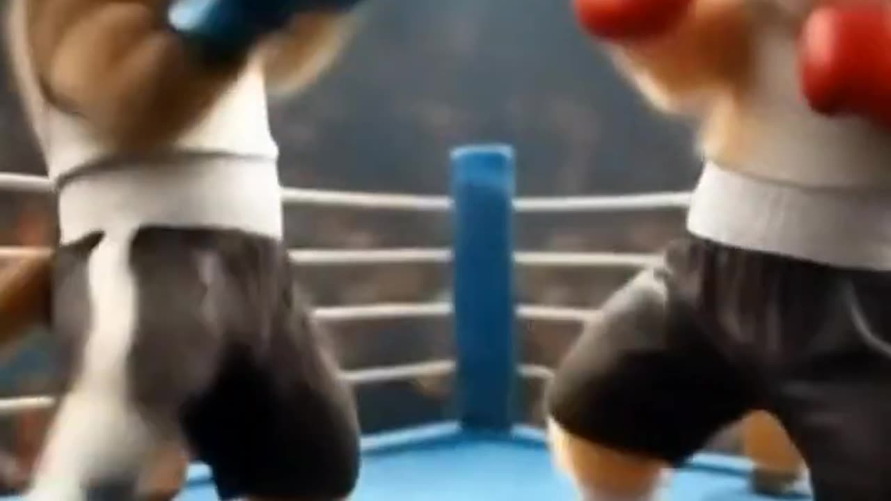 Cat vs cat boxing
